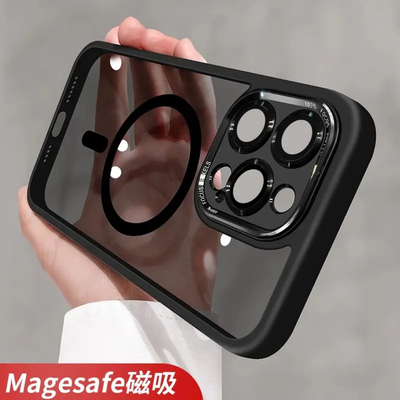 钛原灰带镜头膜肤感磁吸硅胶硬壳