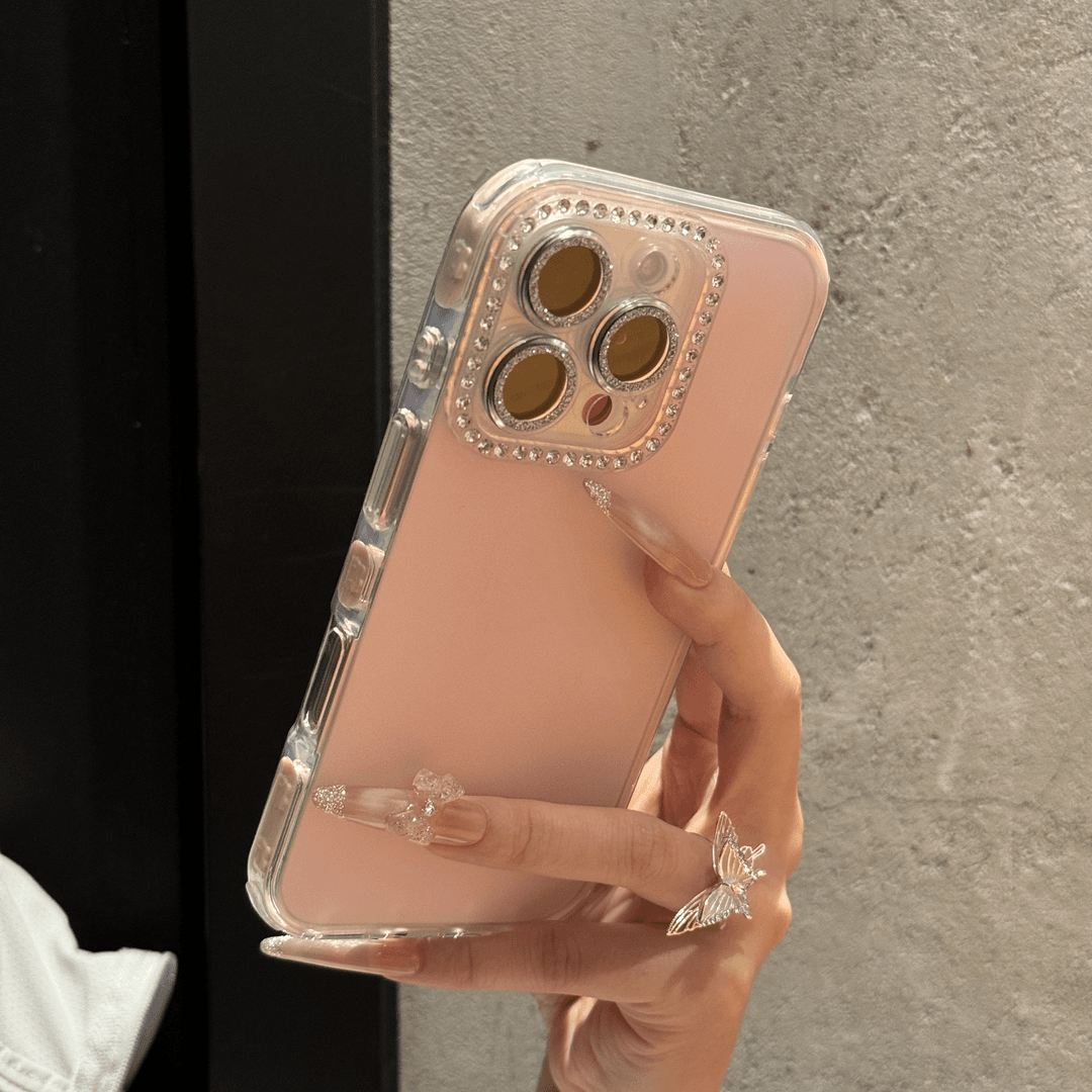果冻KT猫边框镶钻镜头膜适用苹果16promax手机壳高颜值iphone14小众15pro新款16全包软13promax防摔保护套12