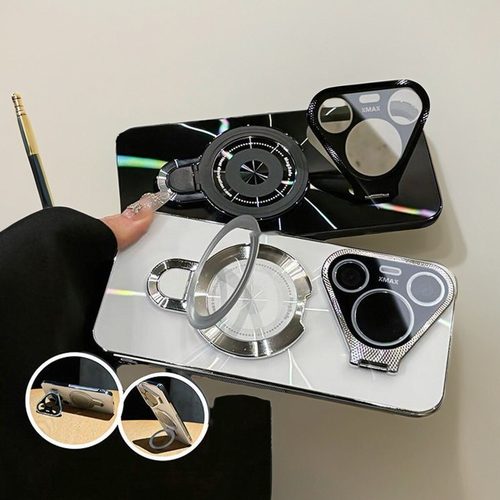 p70镜头支架电镀镭射cd纹全包壳