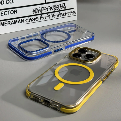 17pm金属镜框亚克力透明磁吸硬壳