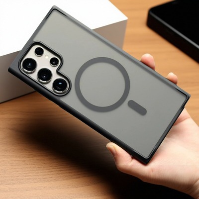 三星s24ultra肤感磨砂磁吸硅胶壳