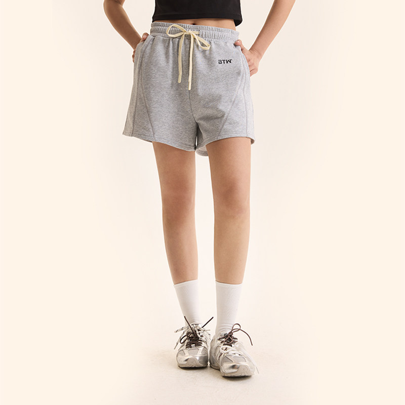 BTW亲肤透气休闲运动短裤女美式潮流解构设计A字辣妹宽松显瘦热裤,男装,短裤,淘宝优惠券,粉丝福利购,淘宝优惠卷