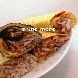 蒜香鸡丝 南乳 金枪鱼海鲜卷 生酮肉卷主食 璇慕