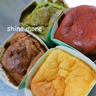 麸质 无蔗糖 少碳少脂 北海道奶昔爆浆小蛋糕 璇慕