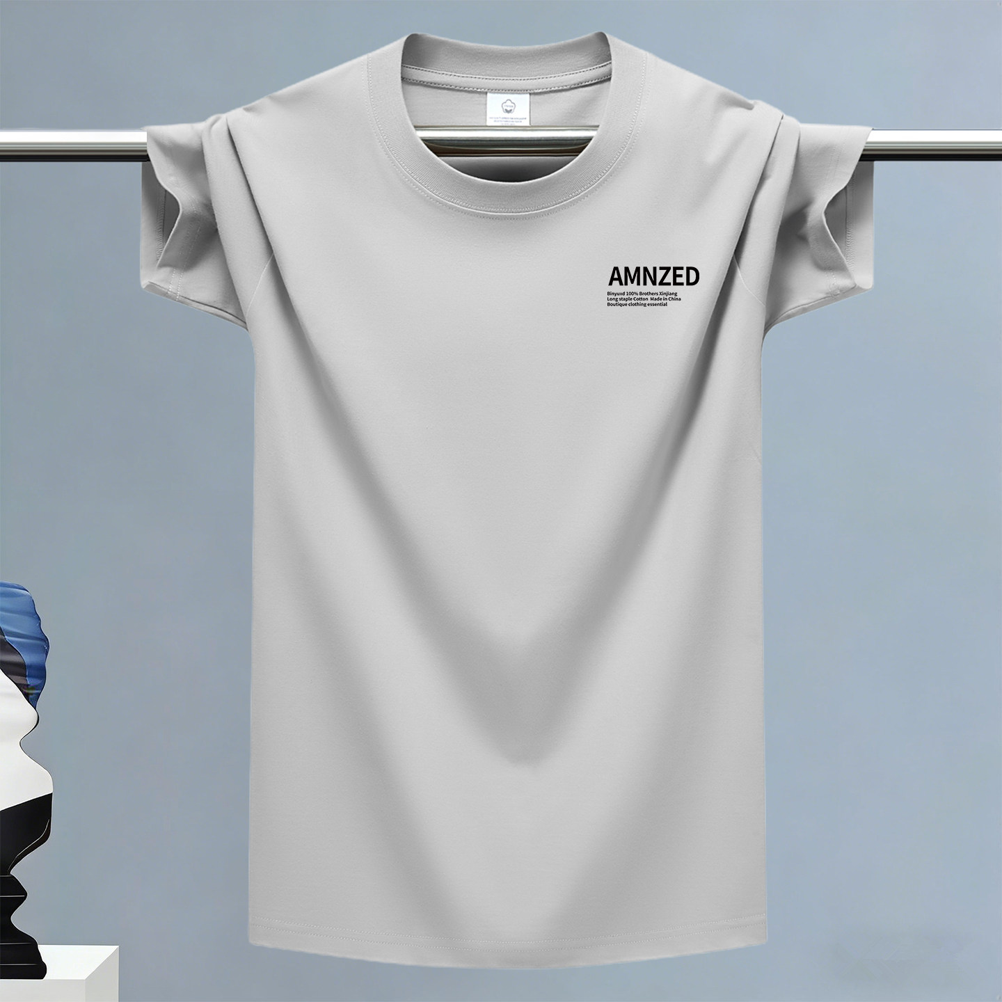 2026夏季新款青年纯棉短袖t恤男宽松大码休闲圆领上衣情侣运动T恤