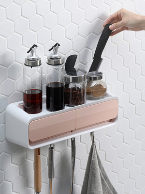 kitchen shelves wall bracket knife holder utensils storage