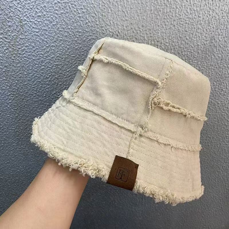 帽子春夏款渔夫帽男潮牌嘻哈ins日系短檐大头围防晒盆帽大号加大