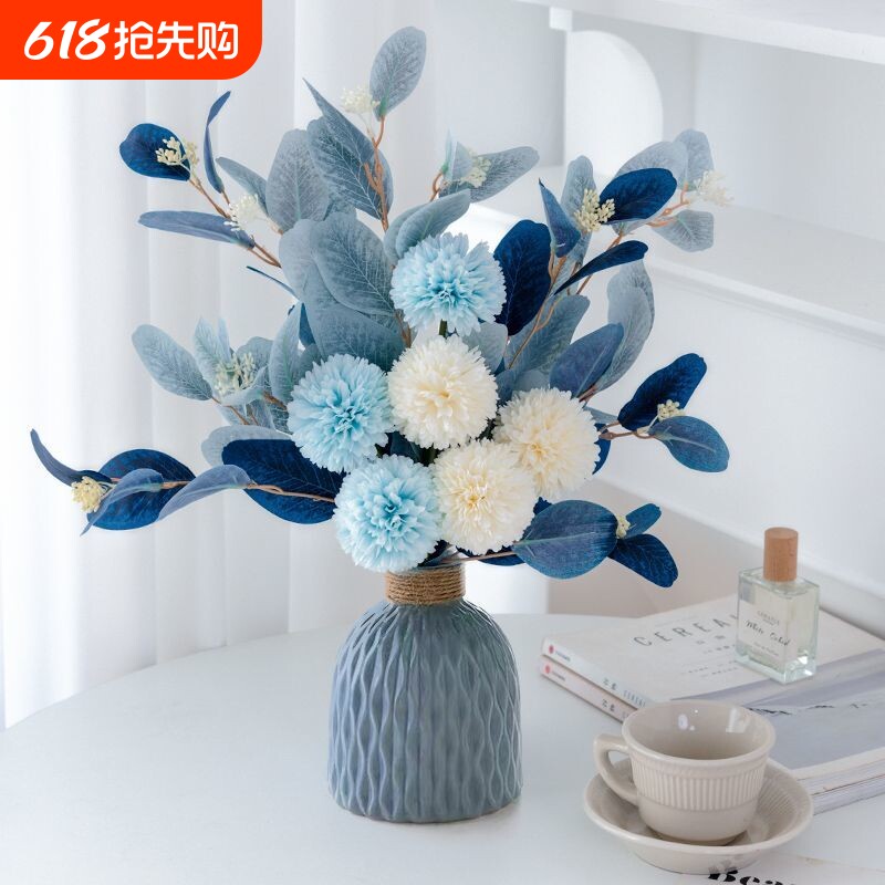 现代简约仿真花客厅摆放花床头装饰花时尚潮流家居小摆件装饰网红