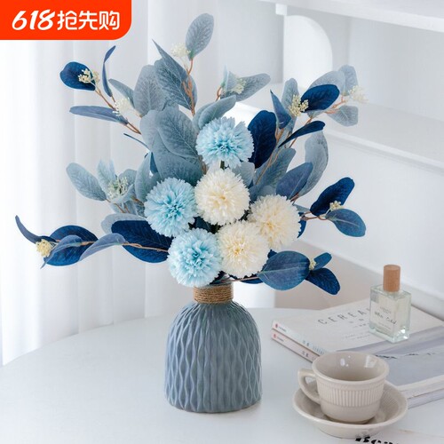 现代简约仿真花客厅摆放花床头装饰花时尚潮流家居小摆件装饰网红