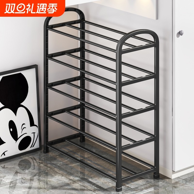 家用鞋架用耐用结实不锈钢加厚加粗长窄小门口轻便简易多层宿舍