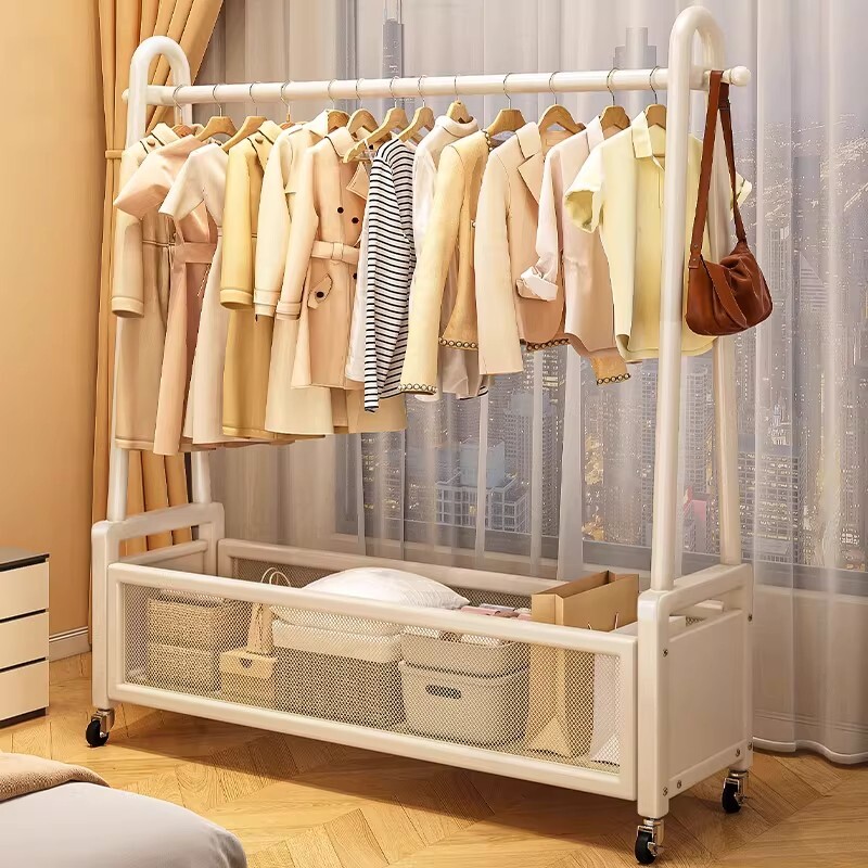 挂衣架落地卧室内家用简易衣帽架房间可移动衣服架子多功能晾衣架