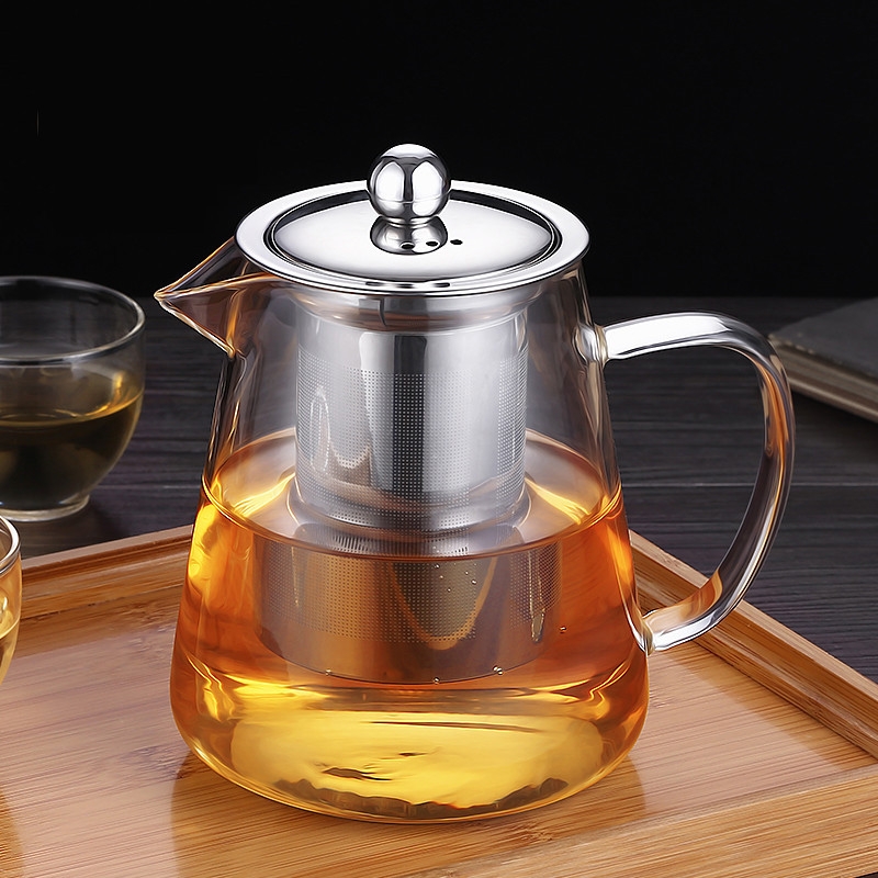 玻璃泡茶壶茶具套装家用花t茶水壶耐高温加厚耐热过滤水壶煮茶壶