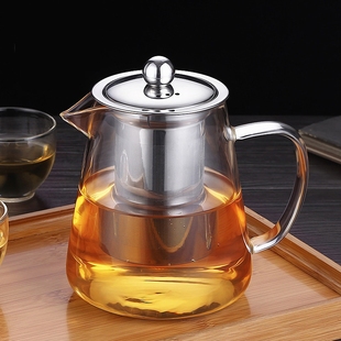 家用花t茶水壶耐高温加厚耐热过滤水壶煮茶壶 玻璃泡茶壶茶具套装