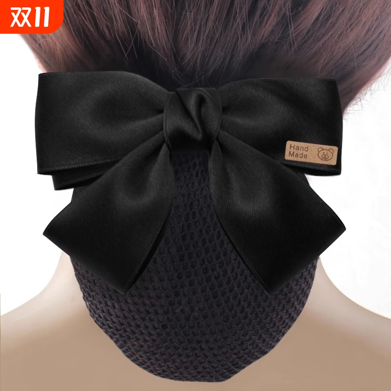 头花女护士职业发网空姐工作盘发网兜银行邮政服务员发饰2025新款