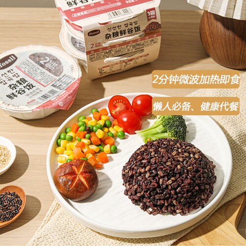 杂粮鲜谷饭微波加热方便免煮营养粗粮膳食纤维一碗家用营养粗粮