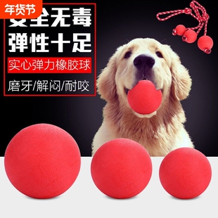 狗狗玩具耐咬tpr橡胶实心弹力球狗狗用品宠物玩具球球大中小型犬
