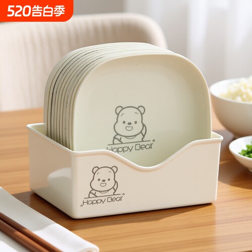 吐骨碟家用骨碟骨头碟放菜碟塑料水果盘子吐骨头盘餐桌收纳垃圾盘