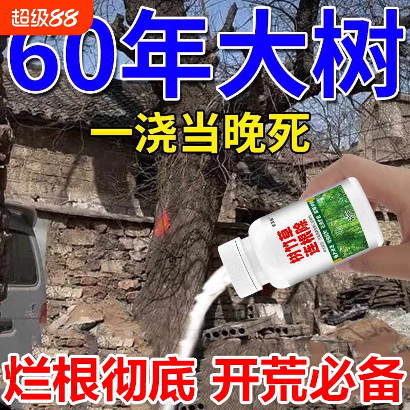 烂根大树烂根强力枯树王除大树药腐树根一滴树死竹子枯死烂根剂Y