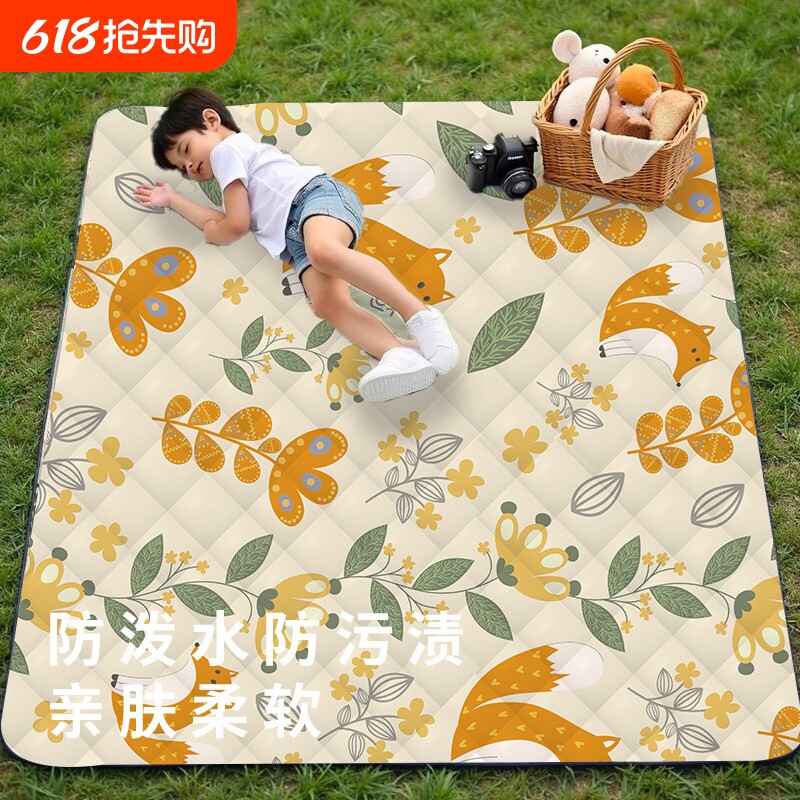 户外专用草地露营垫加厚便携式婴儿防滑爬爬垫草坪垫子地垫野餐垫
