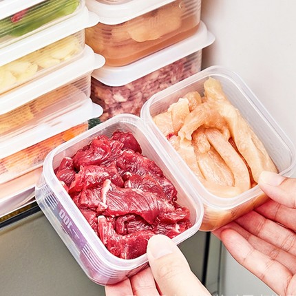 冰箱收纳盒冻肉分格盒子冷冻保鲜盒食物分装盒食品级冰箱专用整理