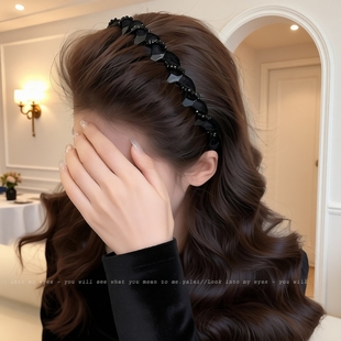 发箍女2025新款洗脸头饰高颅顶发卡高级感洋气时尚日常外戴水钻