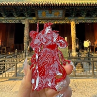 山西關帝廟文創(chuàng)金屬門神冰箱貼解州關帝廟關公神勇大吉平