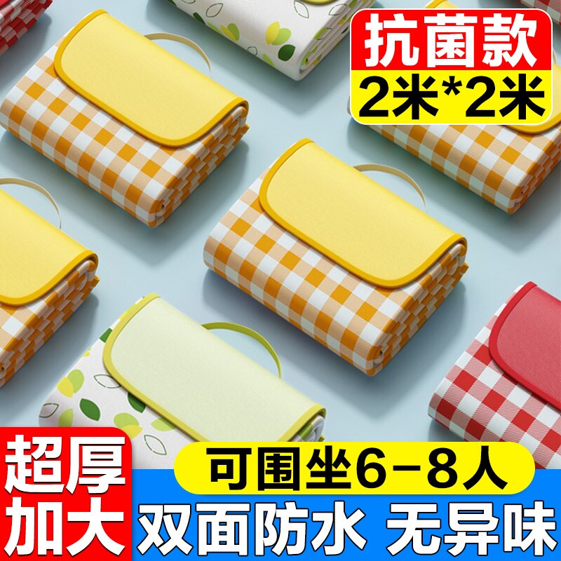 野餐垫便携加厚户外露营地垫春游坐垫防水草坪垫子铝膜防潮垫