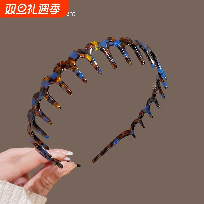 复古醋酸高颅顶发箍女2025新款显脸小不勒头头箍洗脸防滑压发发卡