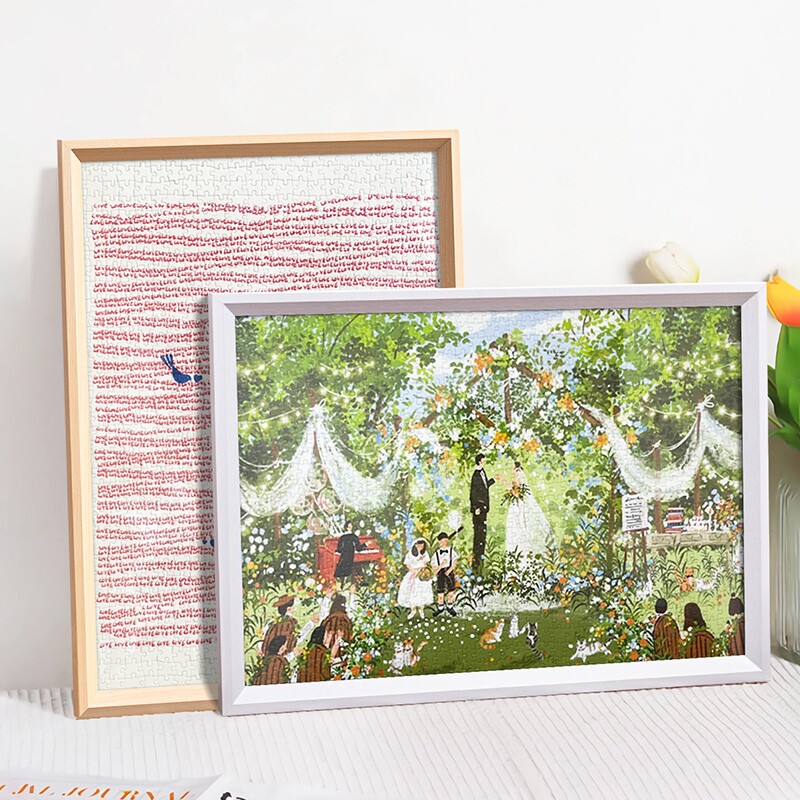 拼图专用相框1000片300一千块70x50空框平图画框装裱简约