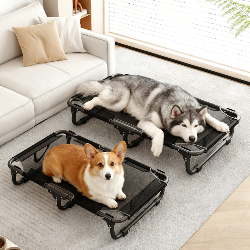 狗狗行军床免安装可折叠宠物床四季通用离地狗窝透气夏季宠物床