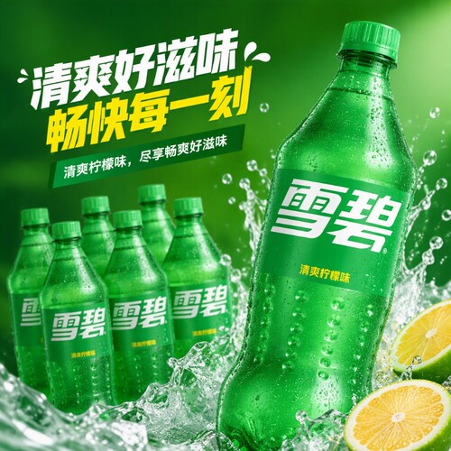 可口可乐888ml*12大瓶雪碧芬达