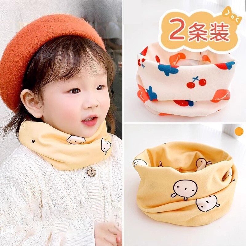 新款宝宝围脖儿童春秋脖套男小孩冬季套头卡通婴儿围巾防风保暖女