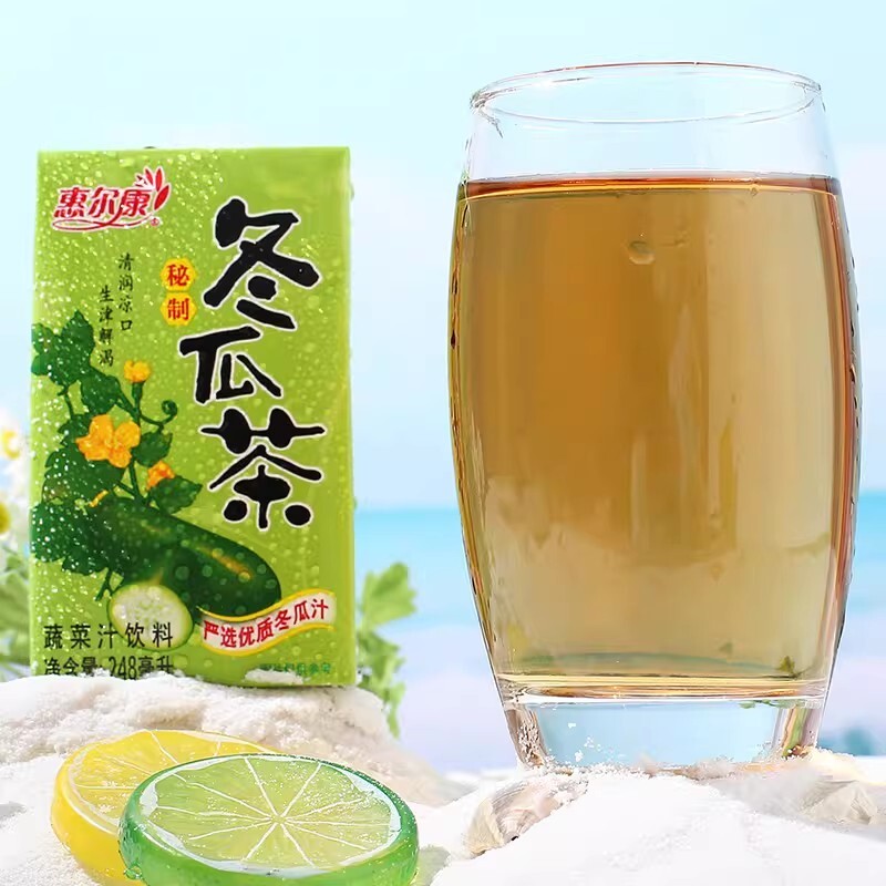 惠尔康冬瓜茶饮料整箱草植物凉茶菊花茶夏季清凉怀旧饮品料24盒装