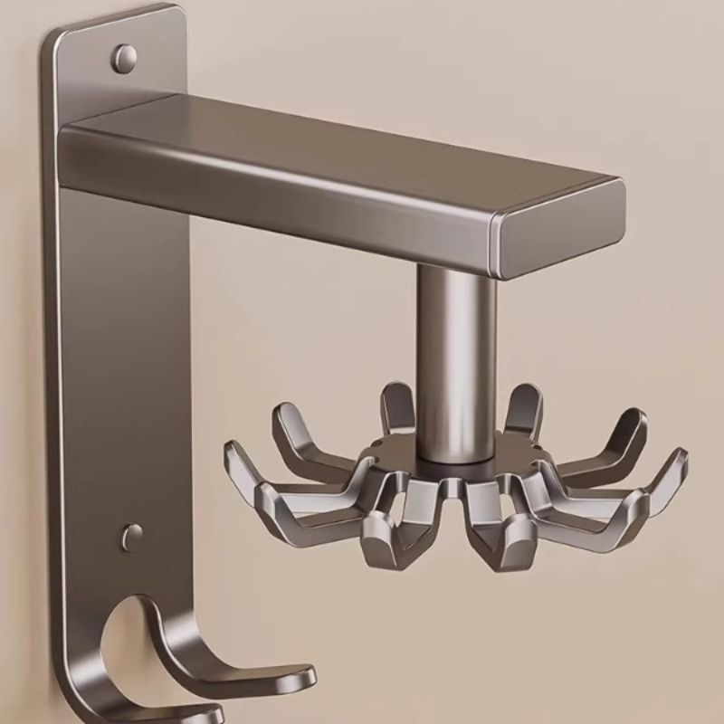 郁婷免打孔防锈可旋转八爪鱼挂钩