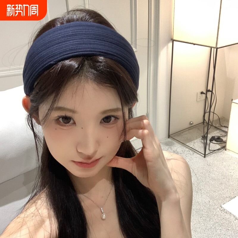 加厚版！白色宽边发箍女不压头发高颅顶头箍发卡日常外戴发饰加宽