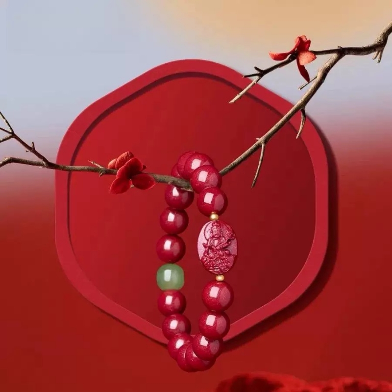 本命佛正品朱砂手串男女款生肖守护本命年新年开运护身手链送礼物