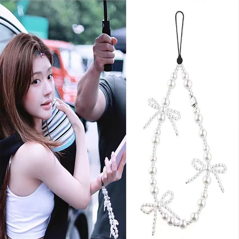 鞠婧祎同款手机壳蝴蝶手腕链条相机串珠挂链短款网红ccd挂绳配饰i新款爱心/蝴蝶手机挂链挂绳创意手腕挂链潮