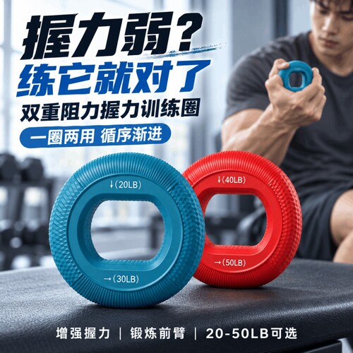 硅胶保护手腕锻炼神器解压神器五指力量康复握力圈锻练手劲器材