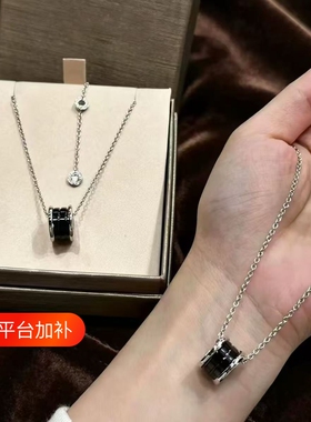 慈善小红人轻奢百搭黑陶瓷项链