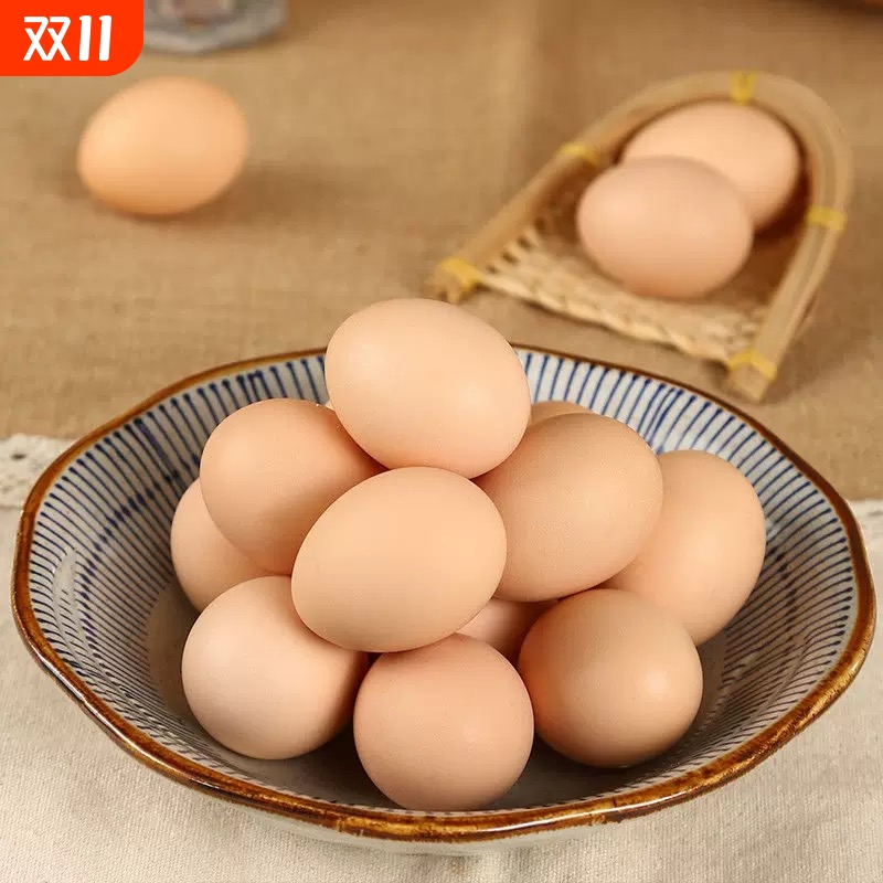 农村散养新鲜正宗土鸡蛋现捡一整箱家养土40g草鸡蛋30枚农场