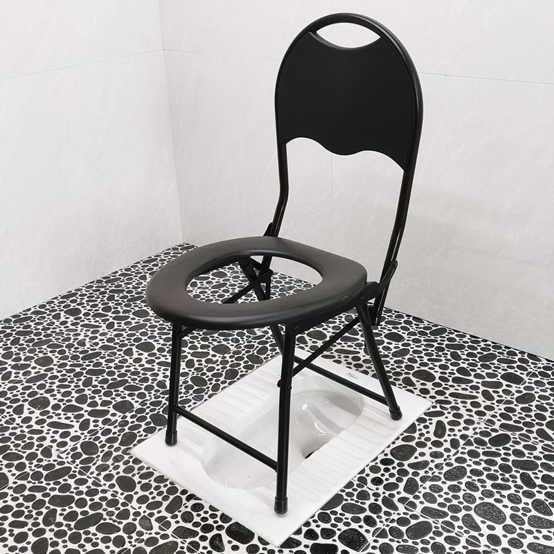 折叠坐便椅孕妇厕所凳老人家用大便椅移动马桶凳坐便器简易老年人