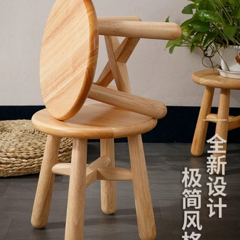 实木小凳子家用客厅换鞋凳圆凳工作凳方凳小型原木矮凳儿童木板凳
