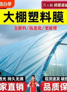 大棚塑料膜加厚透明尼龙薄膜农用抗老化蓝色无滴膜保温专用防水布