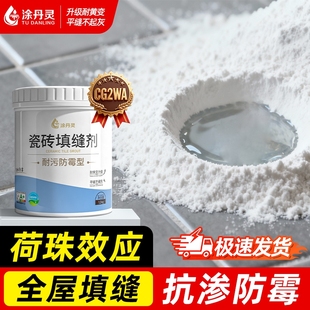 瓷砖填缝剂CG2WA白水泥基卫生间缝隙防水防霉地砖专用勾缝剂桶装