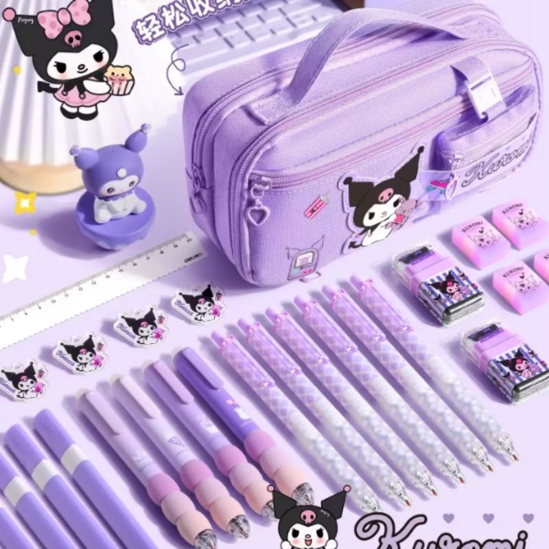 三丽鸥库洛米笔袋女生2025新款文具盒女孩款铅笔盒高颜值笔盒文具袋大容量小学生铅笔袋超火网红爆款小学儿童