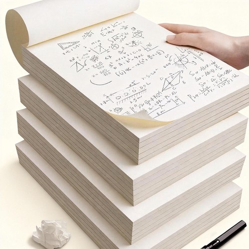 草稿纸A4加厚空白B5草稿本学生用的便签本演算计算本子纸砖练习数学超厚计算纸白纸空白纸文稿纸护眼纸张超大