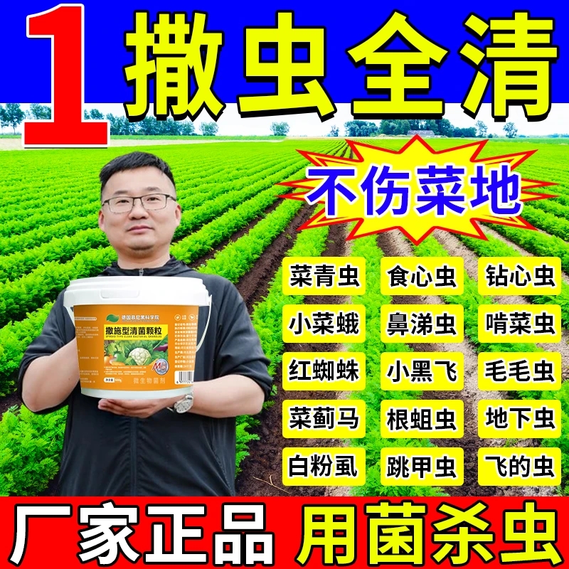 撒施型防虫颗粒蔬菜专用白菜青菜园地下土壤害虫除灭虫无毒专用药