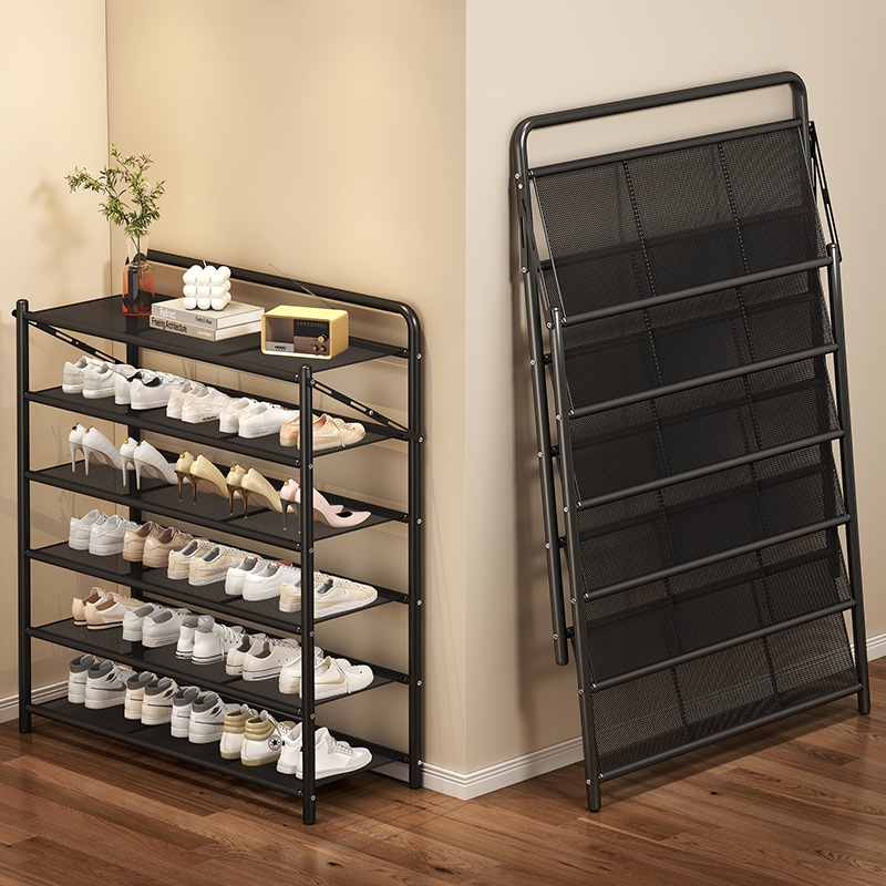 折叠鞋架！免安装升级钢管加粗。