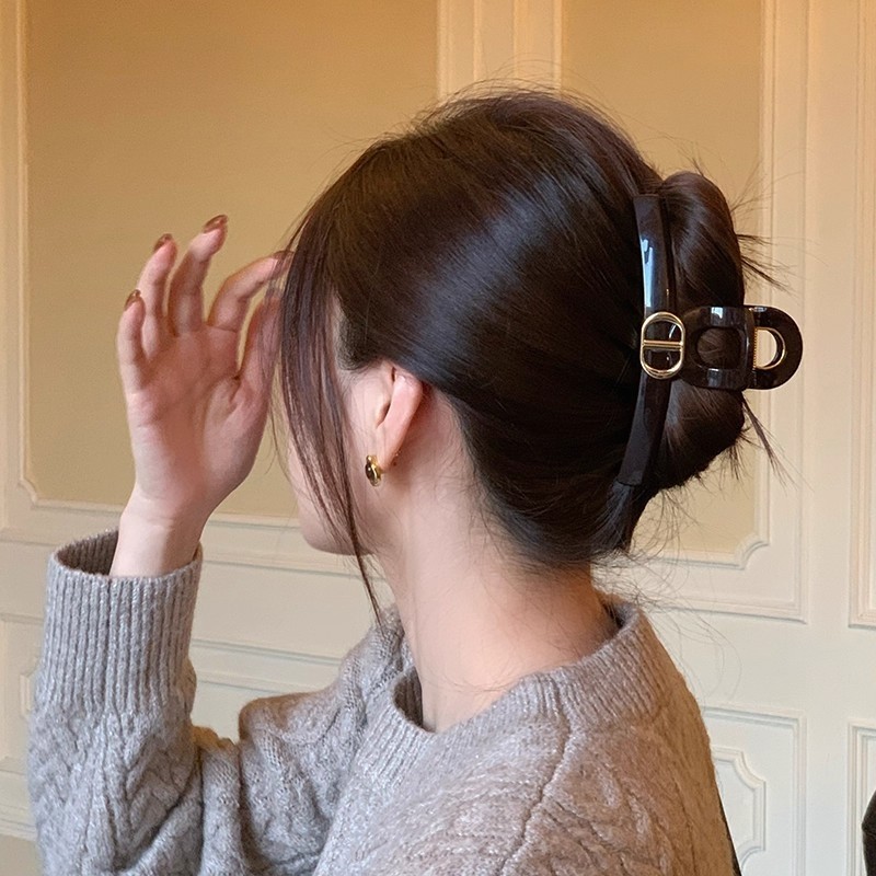 时髦百搭金标字母气质抓夹大号盘发鲨鱼夹高级感洋气发卡夹子发饰,饰品/流行首饰/时尚饰品新,发饰,淘宝优惠券,粉丝福利购,淘宝优惠卷