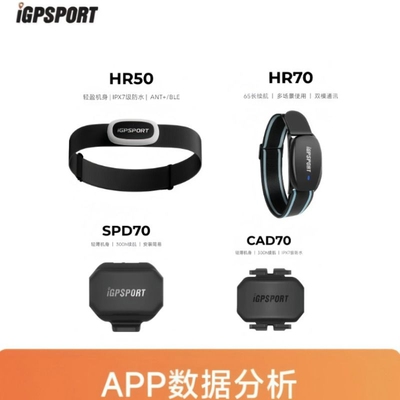 iGPSPORT HR50心率迹驰山地踏频公路速度自行车骑行跑步码表配件